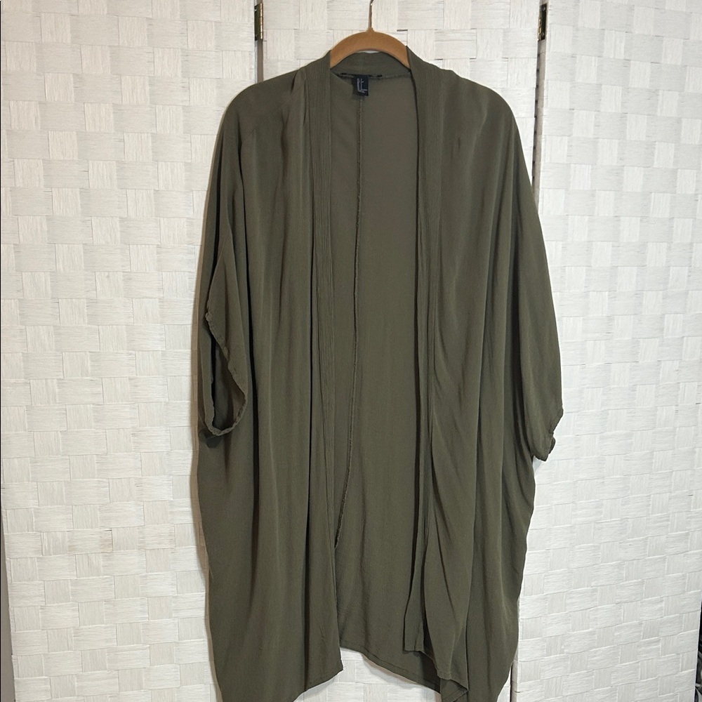 Forever 21 Olive Green Cardigan